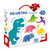 PUZZLE SILUETAS DINOSAURIOS 2 Y 3 PIEZAS ANTEX