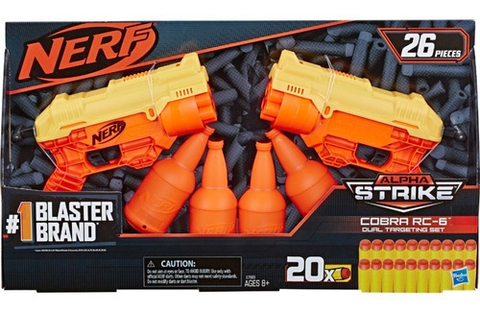PISTOLA NERF ALPHA STRIKE COBRA RC-6 HASBRO
