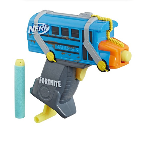 PISTOLA NERF FORTNITE MICRO BATTLE BUS HASBRO