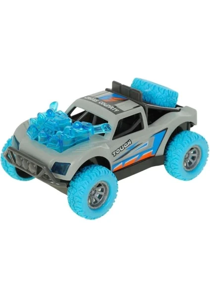 CAMIONETA 4X4 OFF ROAD DUENDE AZUL CON LUZ 7799 FIBRO - CAPRICHOS JUGUETERIA