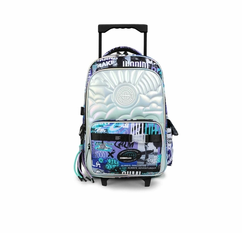 MOCHILA CARRO CHIMOLA TRAMA RELIEVE 18" TR67.