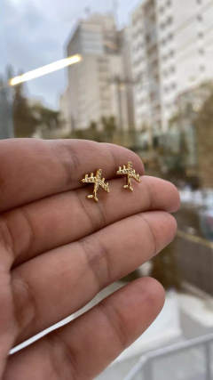 BRINCO OURO AVIÃO