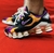 Tênis Nike Shox TL Novo 2020/ 12 Molas TL/ Cor: Preto roxo e laranja 