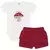 Conjunto Body e shorts cogumelo