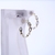AROS PLATA SEMI ARGOLLA DORADO DISEÑO CADENA (A3874D) - comprar online