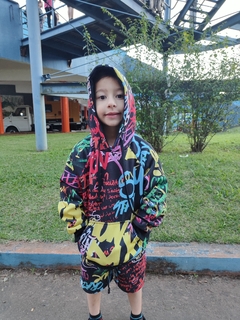Bermuda de moletom INFANTIL Smile na internet