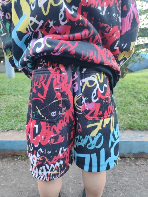 Bermuda de moletom INFANTIL Smile - comprar online