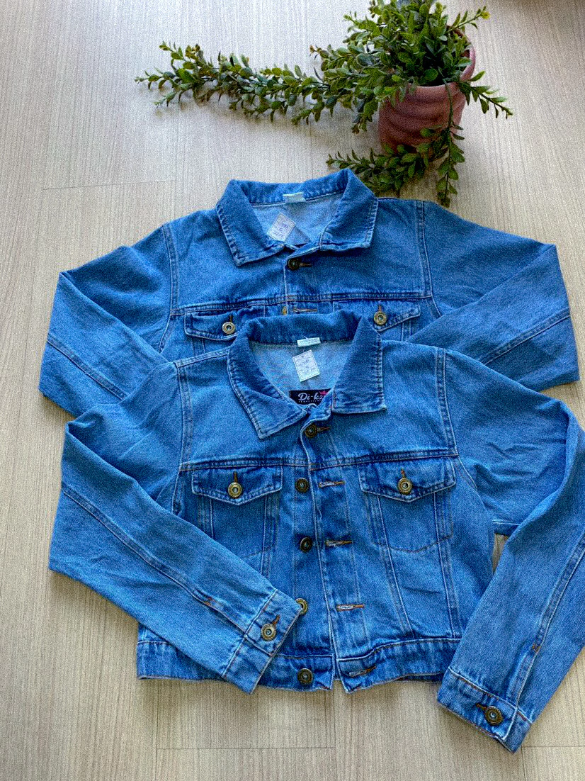 JAQUETA JEANS MARMORIZADA