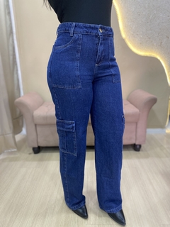 CALÇA CARGO AZUL ESCURO - loja online