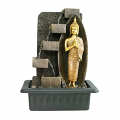 Fuente de Agua Buda 40cm Dorado