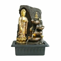 Fuente de Agua Buda 40cm Dorado