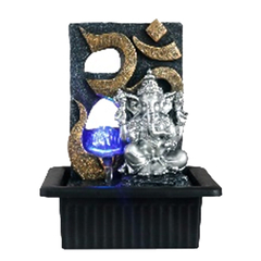 Fuente de Agua Ganesha con Esfera 25cm (338)