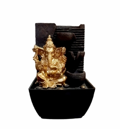 Fuente de Agua Ganesha 18cm Dorada