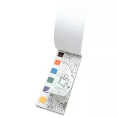 BLOCO DE COLORIR COM AQUARELA DINO na internet
