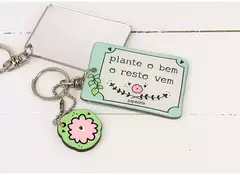 CHAVEIRO COM ESPELHO PLANTE O BEM