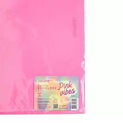 PASTA PLÁSTICA ENVELOPE PINK VIBES LEOARTE na internet