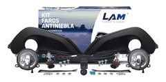 Kit Faro Auxiliar Antiniebla Peugeot 208 16/.. Con Rejilla Moldura Negra