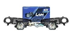 Kit Faros Auxiliar Antiniebla Vw Gol 99/05 Con Rejilla
