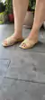 Sandália Feminina Tiras Strass Natural (006069) - Ballerine Store