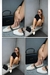 Sapatilha Feminina Floater Off White/Preto (006822) - loja online