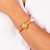 Pulseira Tigre Cristal Rose Color - comprar online