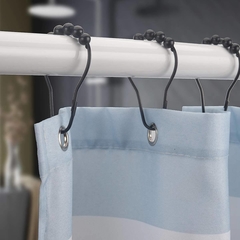 Gancho de Cortina de Baño ~ Rollers NEGROS en internet