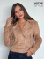 Jaqueta Feminina de Suede com Recortes Matelassê - comprar online