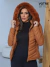 Bobojaco Feminino De Nylon Forrado Com Pelo e Capuz