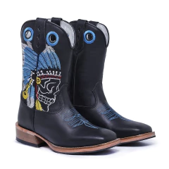 Bota Texana Masculina Indio Caveira Sola de Couro na internet