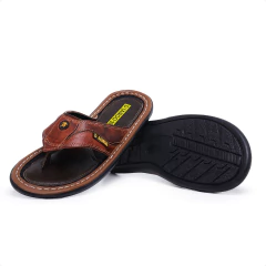Chinelo Masculino Em Couro Django Boots - Django Boots - Botas Texanas Country em Couro, Adulta, Infantil, Masculina e Feminina