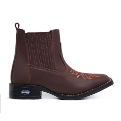 Bota Botina Feminina Cavalo Couro Legitimo - comprar online