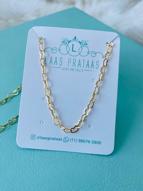 Corrente Corações vazados