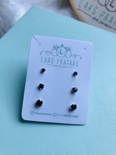 Trio de ponto de luz Preto
