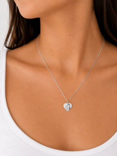 Corrente com Pingente Coração Personalizado Prata925 - comprar online