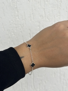 Pulseira Van trevo preto - comprar online
