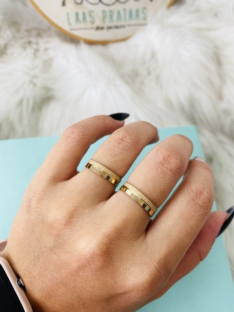 Aliança Luz Ouro 18k