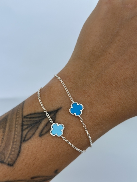Pulseira Trevo Azul