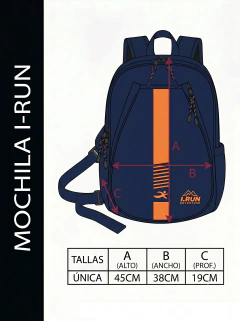 MOCHILA I-RUN MARINO