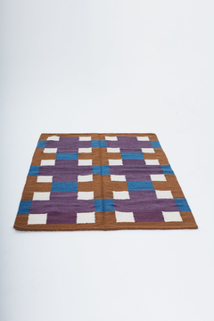 CHICA QUILT MARRON-AZUL - comprar online