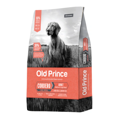 Old Prince Novel Cordero y Arroz Adulto Medium & Large