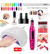 Kit con Cabina de 48 w para esmaltado semipermenente Led Torno Eléctrico