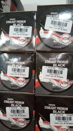 NYLON STARLIGHT PREMIUM BLACK CAJA X 12 CARRETE 0.30MM