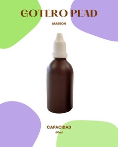 GOTERO 60ml PEAD MARRON - comprar online
