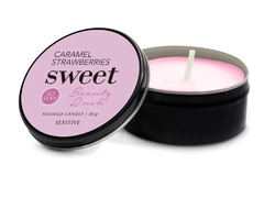 Massage Candle Caramel Strawberries 30gr