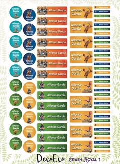 ETIQUETAS ESCOLARES KAWAII - comprar online