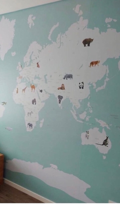 MURAL MAPAMUNDI CIUDADES - comprar online