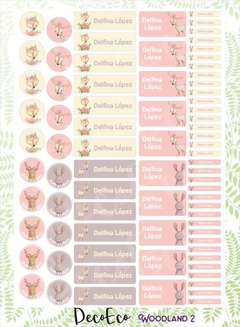 ETIQUETAS ESCOLARES KAWAII - comprar online