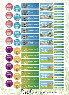 Imagen de ETIQUETAS ESCOLARES KAWAII
