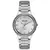 Relógio Feminino Facetado Cristais Prata 77254L0SVNS3