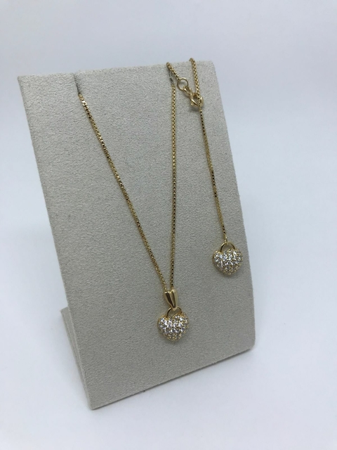 GARGANTILHA PRATA 950 CORAÇÕES 14211